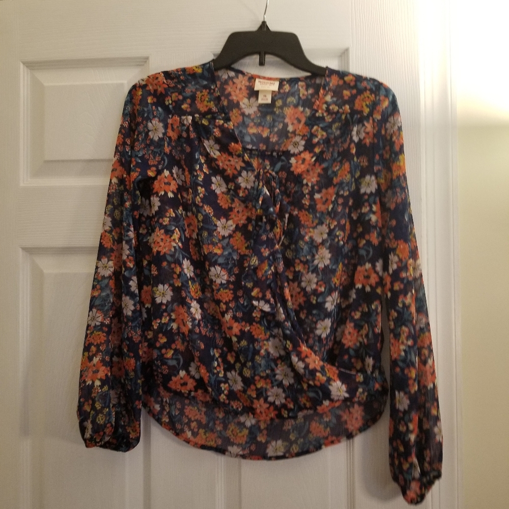 Mossimo Floral Prints Top XS